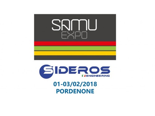 SIDEROS ENGINEERING sarà presente a SamuExpo salone SamuMetal a Pordenone Fiere dal 1 al 3 febbraio 2018
