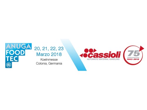CASSIOLI partecipa ad Anuga FoodTec a Colonia 20-23 Marzo 2018