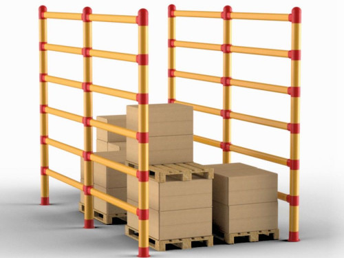 Nuova barriera anticaduta per la sicurezza nella logistica da STOMMPY