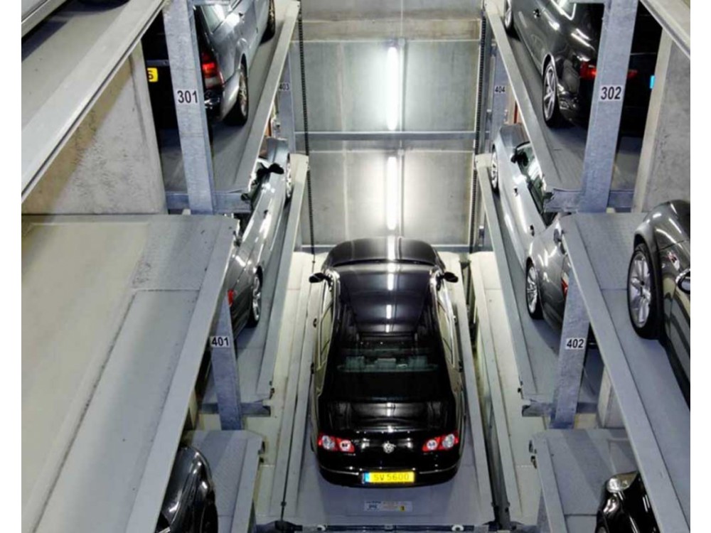 Sistema di parcheggio automatico  Parksafe 582 su 2 file uno dietro l'altra