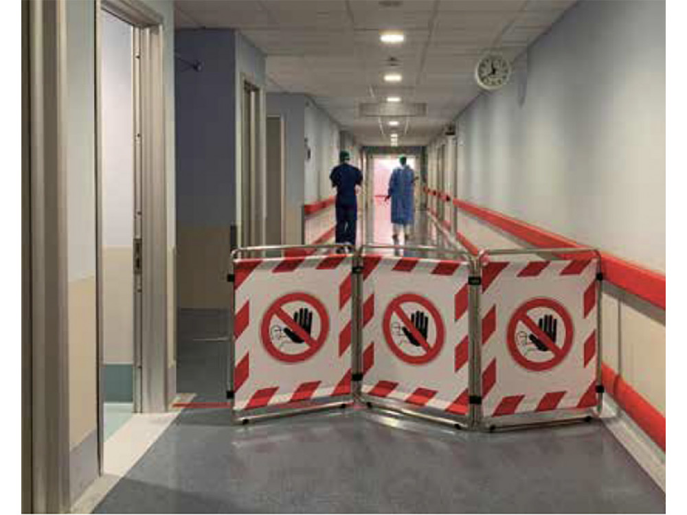 Barriere per regolamentazione transiti in ospedale